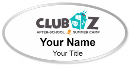 Custom name badges for Club Z After School and Summer Camp