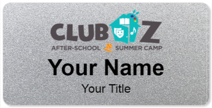 Custom name badges for Club Z After School and Summer Camp