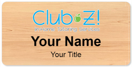 Custom name badges for Blub Z In Home Tutoring