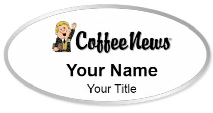 Custom name badges for Coffee News