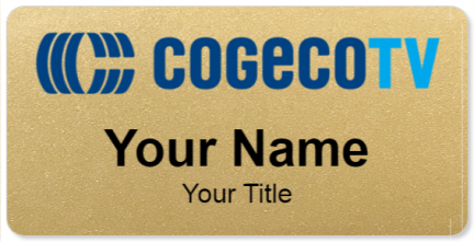 Custom name badges for Cogecotv