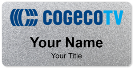 Custom name badges for Cogecotv