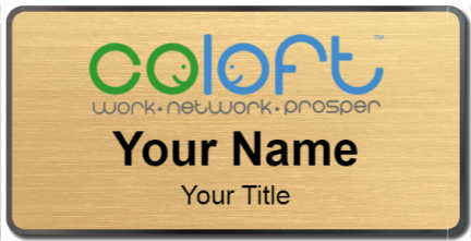 Custom name badges for Coloft