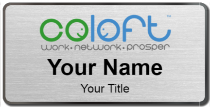Custom name badges for Coloft