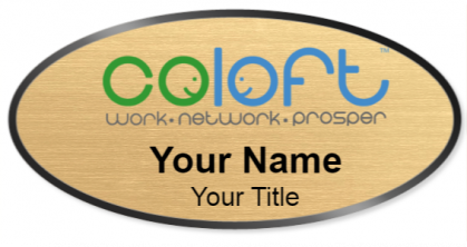 Custom name badges for Coloft