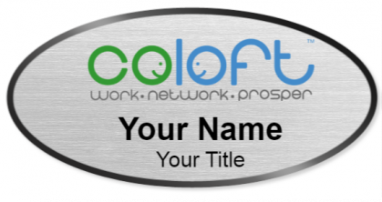 Custom name badges for Coloft