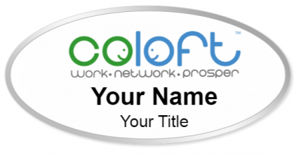 Custom name badges for Coloft
