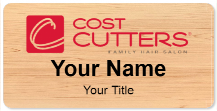 Custom name badges for Cost Cutter Family Hair Salon