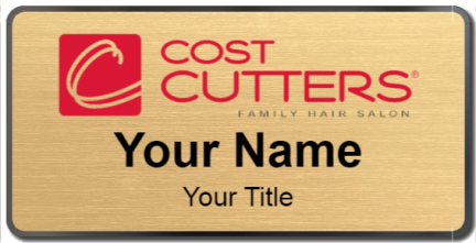 Custom name badges for Cost Cutter Family Hair Salon