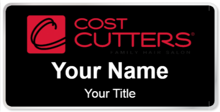 Custom name badges for Cost Cutter Family Hair Salon