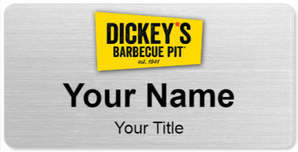 Custom name badges for Dickeys BBQ