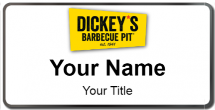 Custom name badges for Dickeys BBQ