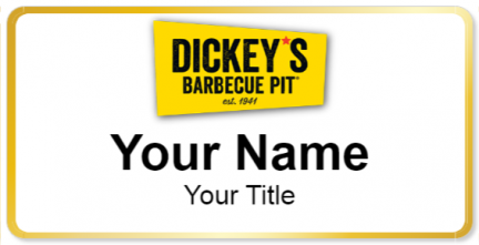 Custom name badges for Dickeys BBQ