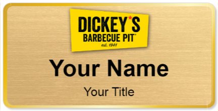 Custom name badges for Dickeys BBQ