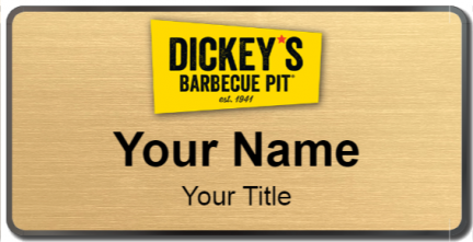 Custom name badges for Dickeys BBQ