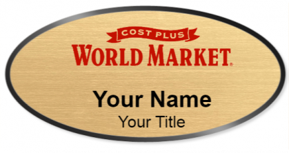 Custom name badges for Cost Plus World Market