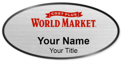Custom name badges for Cost Plus World Market