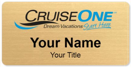 Custom name badges for CruiseOne