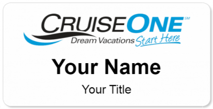 Custom name badges for CruiseOne