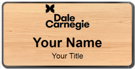Custom name badges for Dale Carnegie Training
