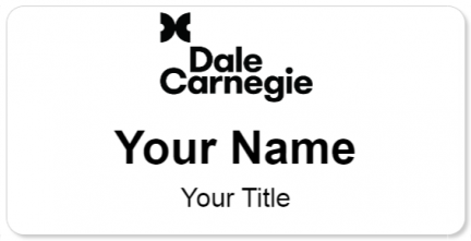 Custom name badges for Dale Carnegie Training
