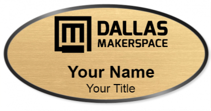 Custom name badges for Dallas Makerspace
