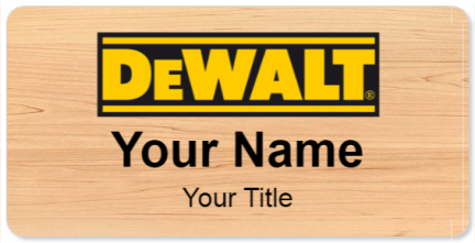 Custom name badges for Dewalt