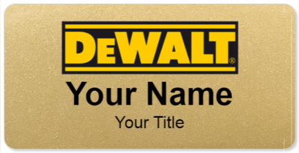 Custom name badges for Dewalt