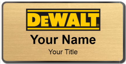 Custom name badges for Dewalt