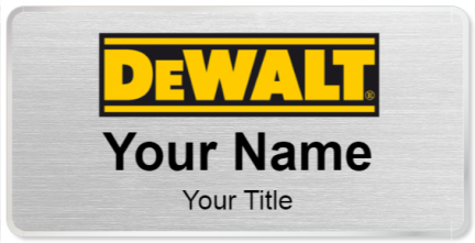 Custom name badges for Dewalt