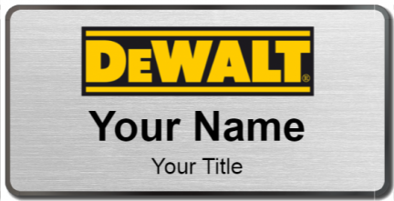 Custom name badges for Dewalt