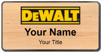 Custom name badges for Dewalt