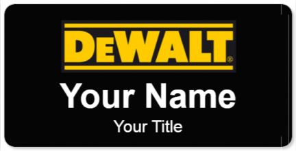 Custom name badges for Dewalt