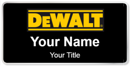 Custom name badges for Dewalt