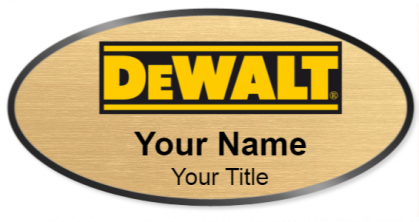 Custom name badges for Dewalt