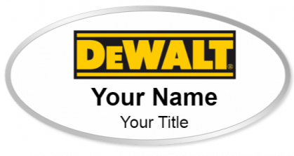 Custom name badges for Dewalt