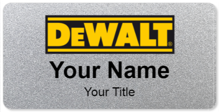 Custom name badges for Dewalt