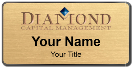 Custom name badges for Diamond Capital Management