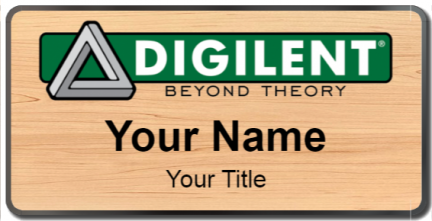 Custom name badges for Digilent