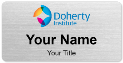 Custom name badges for Doherty Institute