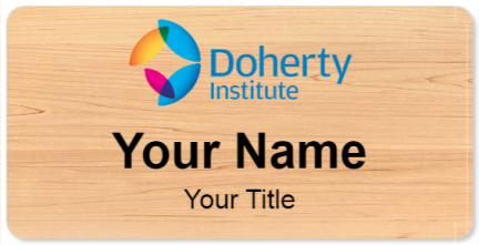 Custom name badges for Doherty Institute