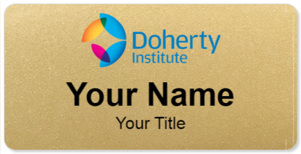 Custom name badges for Doherty Institute