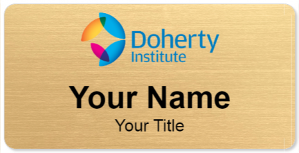 Custom name badges for Doherty Institute