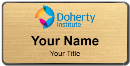 Custom name badges for Doherty Institute