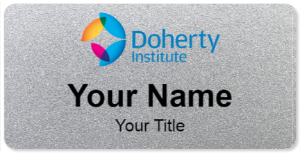 Custom name badges for Doherty Institute