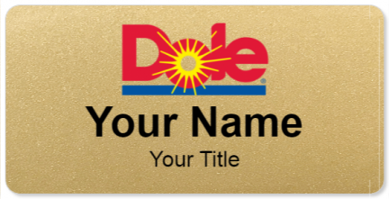 Custom name badges for Dole
