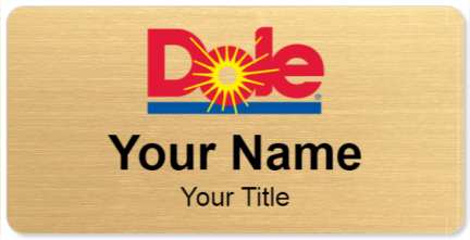Custom name badges for Dole