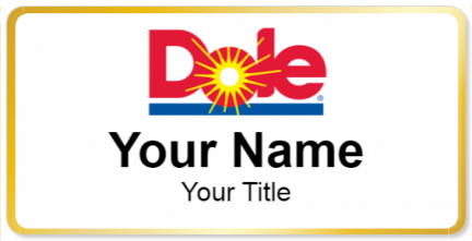 Custom name badges for Dole