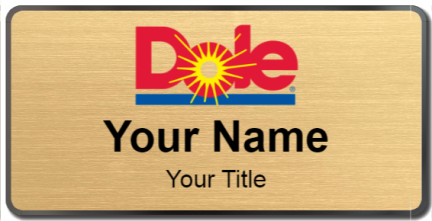 Custom name badges for Dole