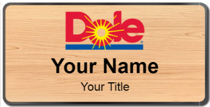 Custom name badges for Dole